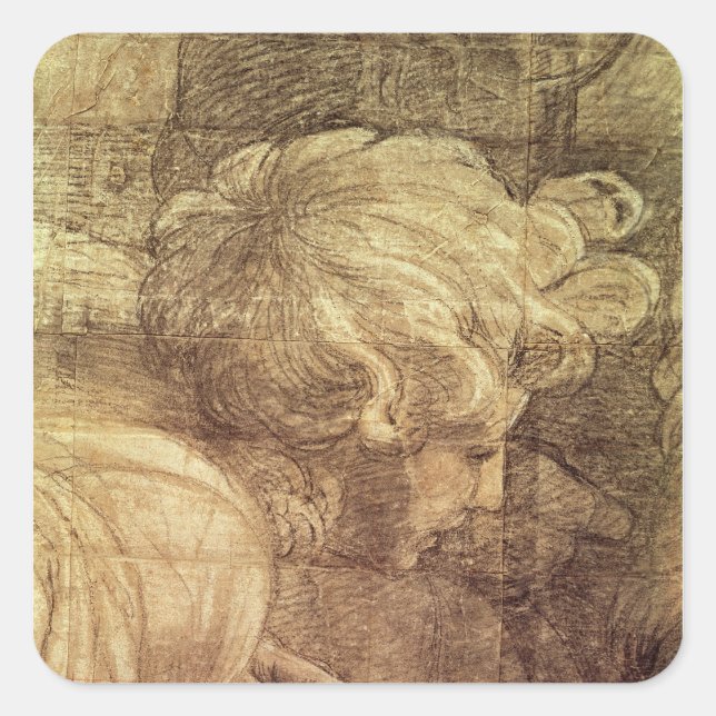 The School of Athens Square Sticker (Front)