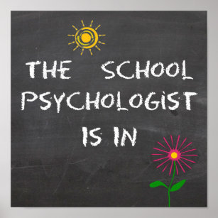 The School Psychologist Is In Poster