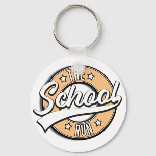 The School Run retro logo Keychain