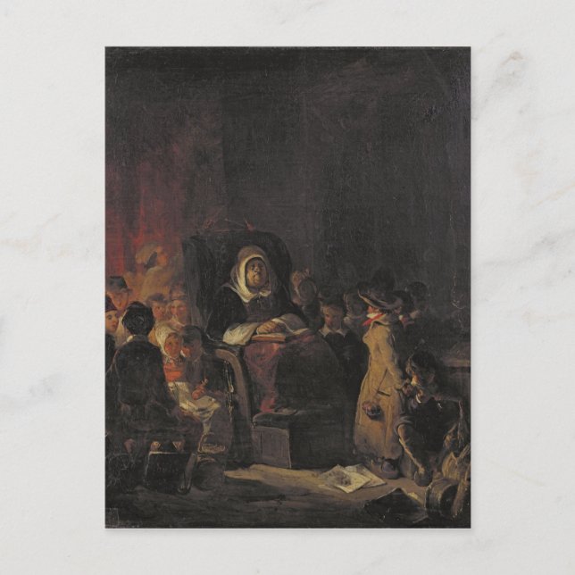 The Schoolmistress Postcard (Front)