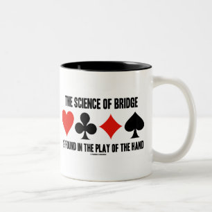 The Science Of Bridge Is Found In The Play Of Hand Two-Tone Coffee Mug