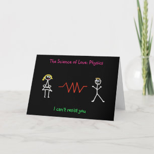 'The Science of Love:Physics' Card (Female - Male)