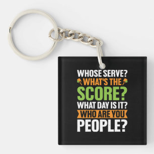 The Score Pickleball Lover Keychain