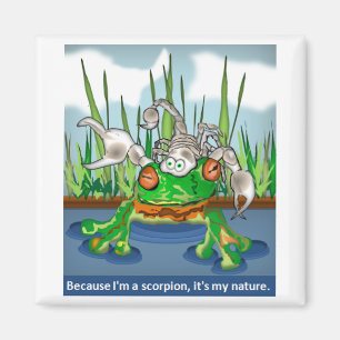 The Scorpion and the Frog Magnet