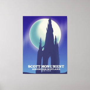 The Scott Monument, Edinburgh,Scotland Canvas Print
