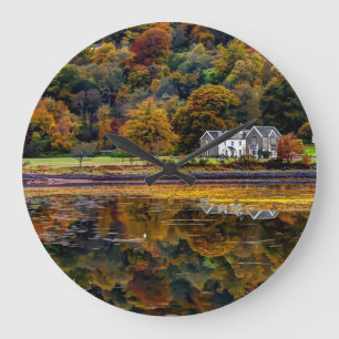 The Scottish Highlands in Argyl Large Clock