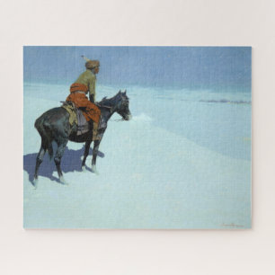 The Scout, Friends or Foes by Frederic Remington  Jigsaw Puzzle
