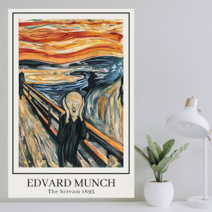 The Scream (1893) by Edvard Munch Poster