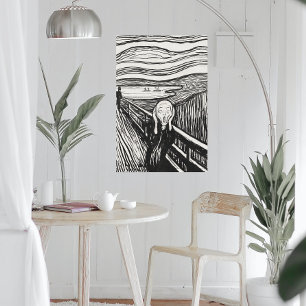 The Scream (1895) by Edvard Munch. Poster