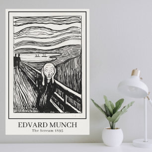 The Scream (1895) by Edvard Munch Poster