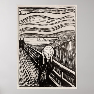 The Scream (1895) by Edvard Munch. Poster
