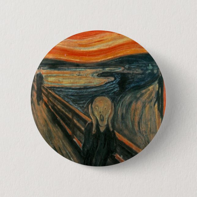 The Scream 2 Inch Round Button (Front)