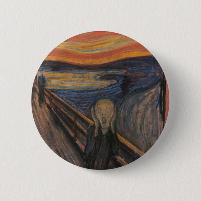 The Scream 2 Inch Round Button (Front)