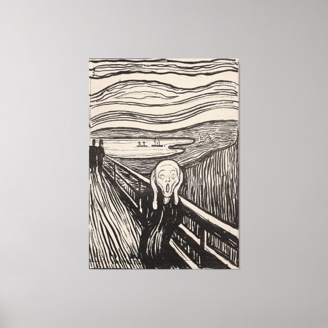 "The Scream" by Edvard Munch - 1895 - Norway Canvas Print (Front)