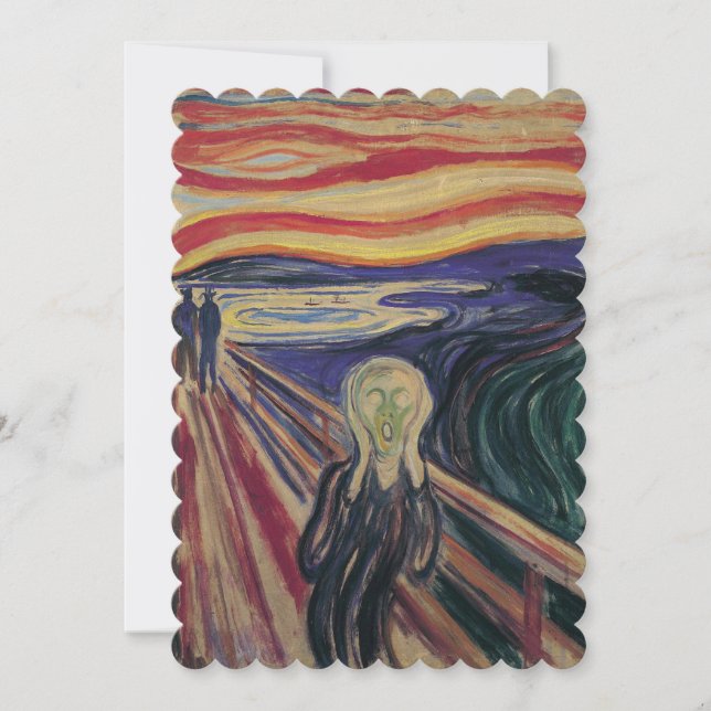 The Scream by Edvard Munch, 50th Anniversary Party Invitation (Front)