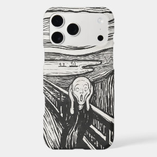 The Scream by Edvard Munch Black and White