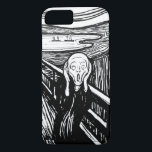 The Scream by Edvard Munch iPhone 8/7 Case<br><div class="desc">The Scream by Edvard Munch fine art lithograph in black and white : expressionism modern art expressionist famous</div>