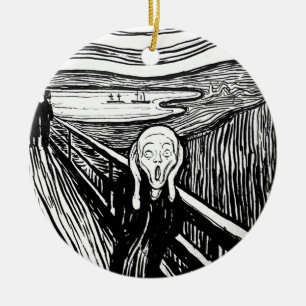 The Scream by Edvard Munch Ceramic Ornament