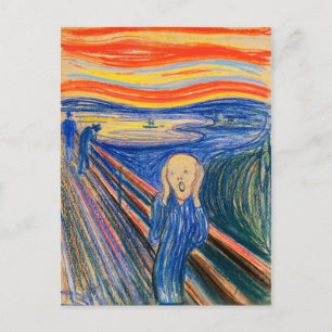 The Scream by Edvard Munch (in pastel) Postcard