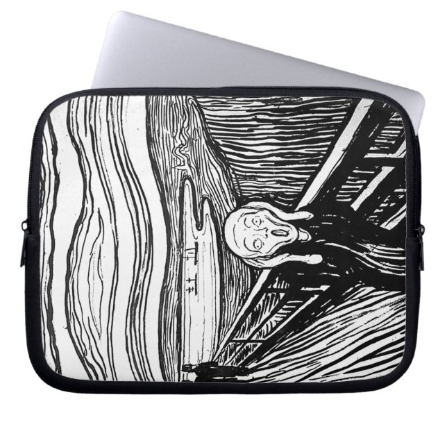 The Scream by Edvard Munch Laptop Sleeve (Front)