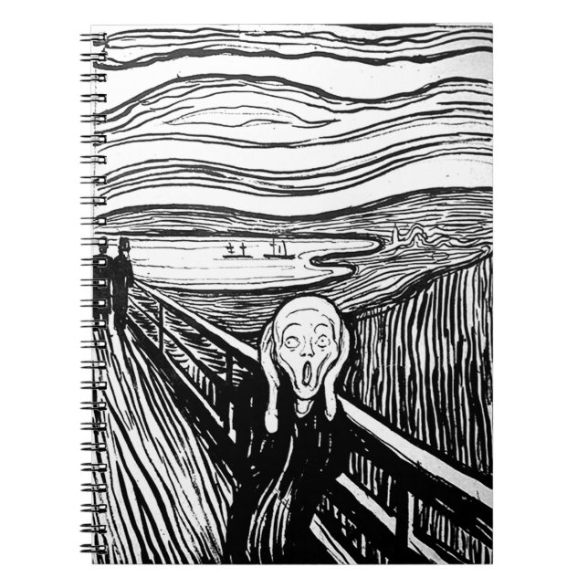 The Scream by Edvard Munch Notebook (Front)