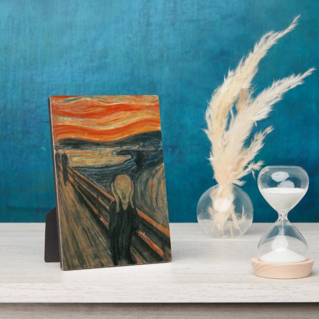 The Scream by Edvard Munch Plaque (Side)