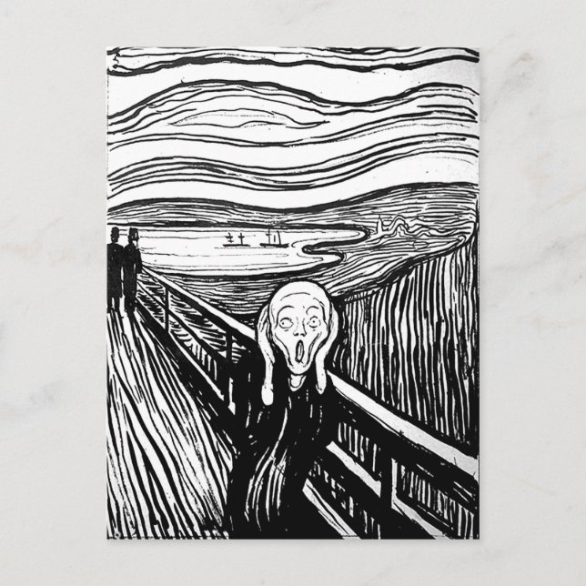 The Scream by Edvard Munch Postcard (Front)