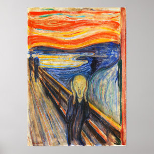 The Scream by Edvard Munch Poster