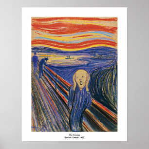 The Scream by Edvard Munch Poster
