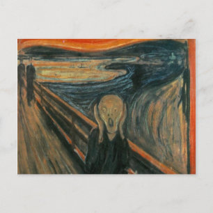 The scream by Edvard Munch,symbolist painter Postcard