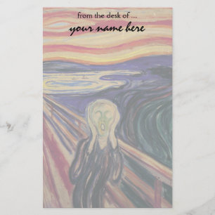 The Scream by Edvard Munch, Vintage Expressionism Stationery
