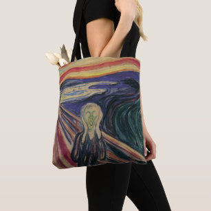 The Scream by Edvard Munch, Vintage Expressionism Tote Bag