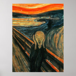 The Scream by Edward Munch Poster