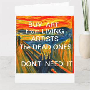 The Scream by Munch, Parody Card