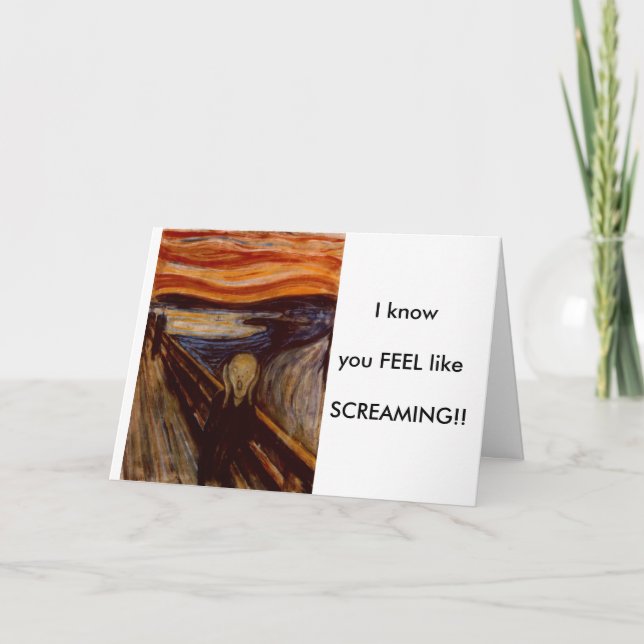 The Scream Card (Front)