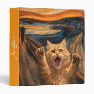 The Scream Cat Parody Art Binder