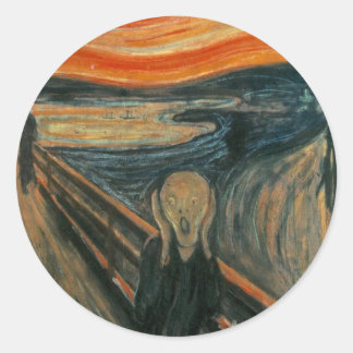 The Scream Classic Round Sticker