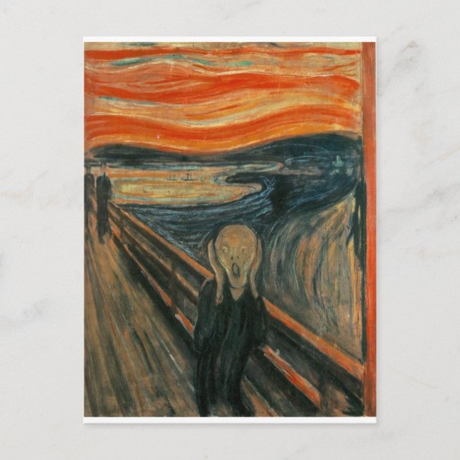 The Scream - Edvard Munch 1893 Postcard (Front)