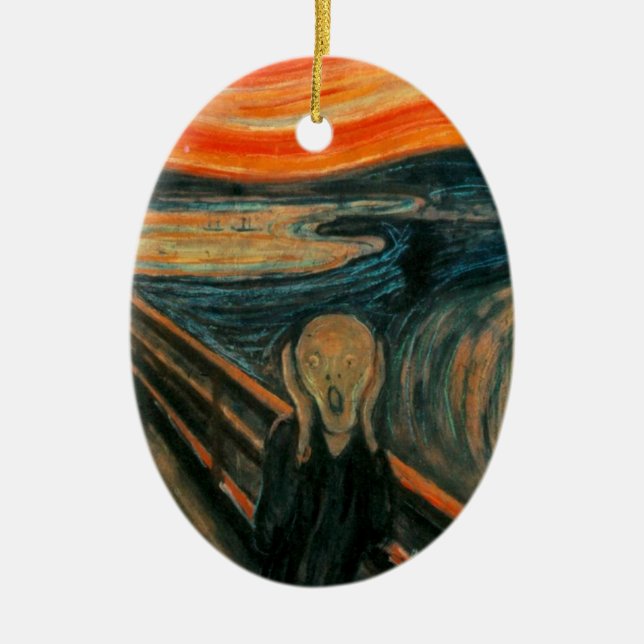 The Scream (Edvard Munch) Ceramic Ornament (Front)