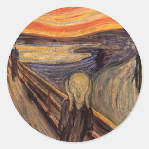 The Scream - Edvard Munch Classic Round Sticker