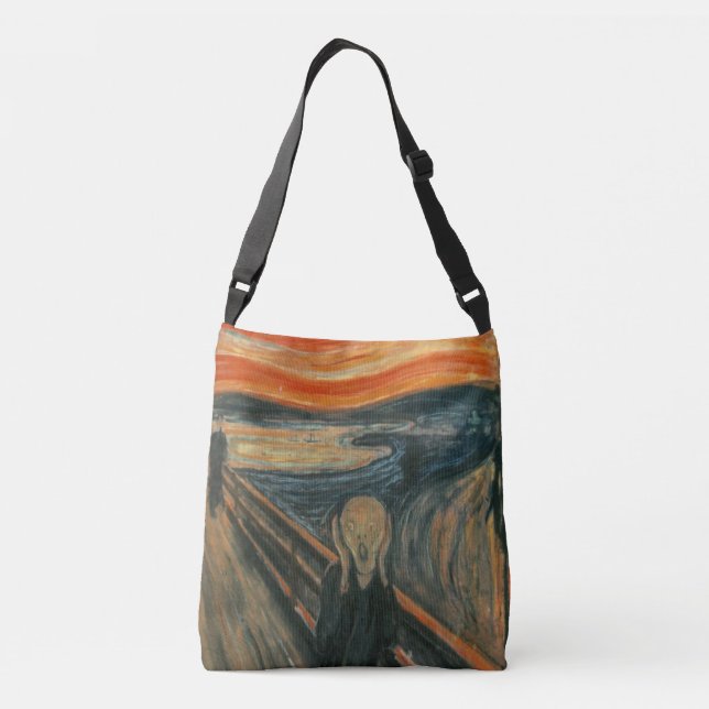 The Scream - Edvard Munch Crossbody Bag (Back)
