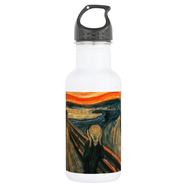 The Scream Edvard Munch Modern Expressionist Art 532 Ml Water Bottle (Front)