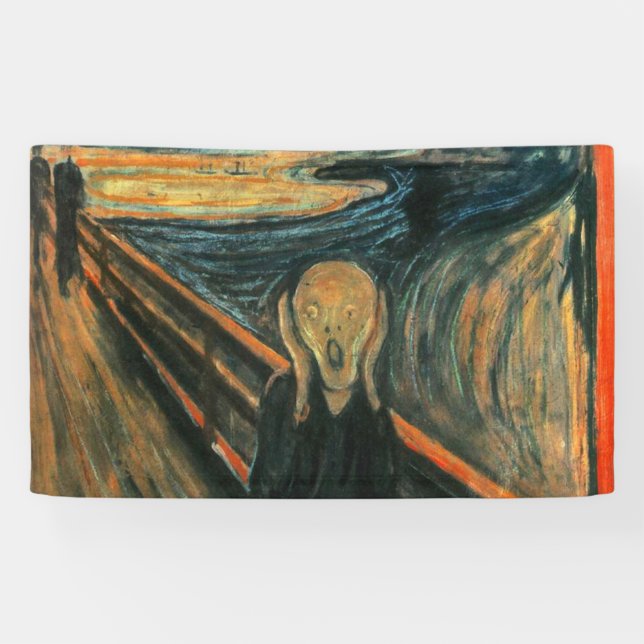 The Scream Edvard Munch Modern Expressionist Art Banner (Horizontal)