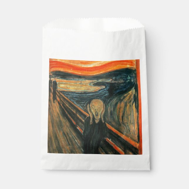 The Scream Edvard Munch Modern Expressionist Art Favour Bag (Front)