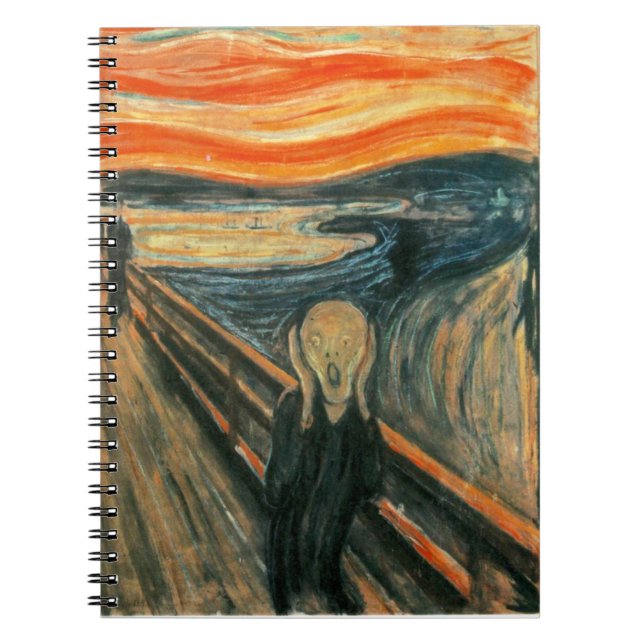 The Scream Edvard Munch Modern Expressionist Art Notebook (Front)