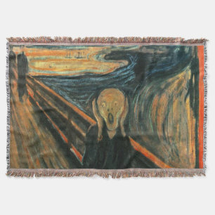 The Scream Edvard Munch Modern Expressionist Art Throw Blanket