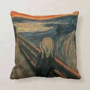 The Scream - Edvard Munch Throw Pillow