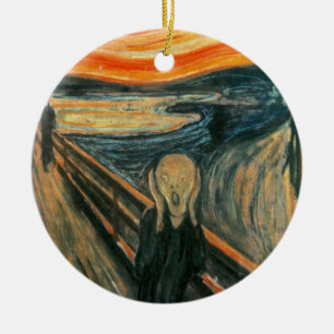 The Scream Edward Munch Screaming Ceramic Ornament