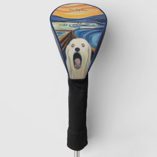 The Scream - Great Pyrenees Dog 002 - Pall Munch Golf Head Cover