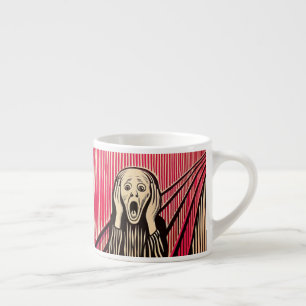 The Scream MUNCH BAUHAUS optical illusion style Espresso Cup